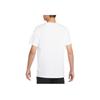 Nike Solid Color Logo Print Crew Neck T-Shirt Men Tops White DX4170-100