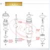10Bag CR Common Rail Injector Repair Kits F00VC99002 F00VC05008 F00RJ02177 F00VC05001 F00VC05009 For BOSCH 0445110/120 Series