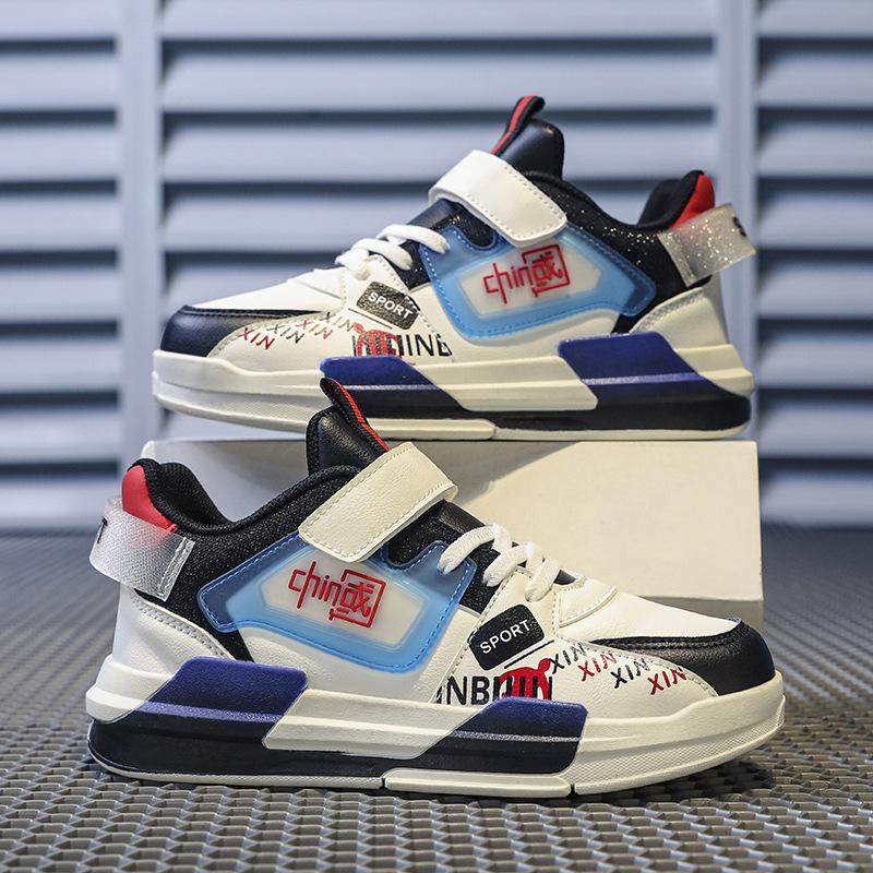 Board shoes casual spring and autumn girls sports shoes boys boys shoes trendy brand new children's medium and older children's white shoes