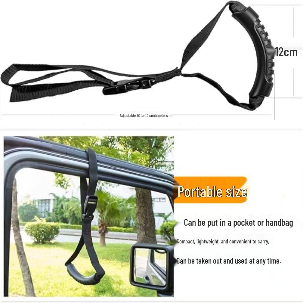 Elderly & Pregnant Car Entry Aid: Adjustable Detachable Handle