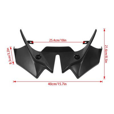For Kawasaki Z650 Z 650 Z650 2020-2025 2025 Motorcycle Front Spoiler Wing Deflector Frontal Downforce Winglet Fairing Spoilers
