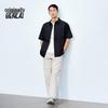 BENLAI Men's Pure Cotton Short-Sleeve Casual Work Shirt