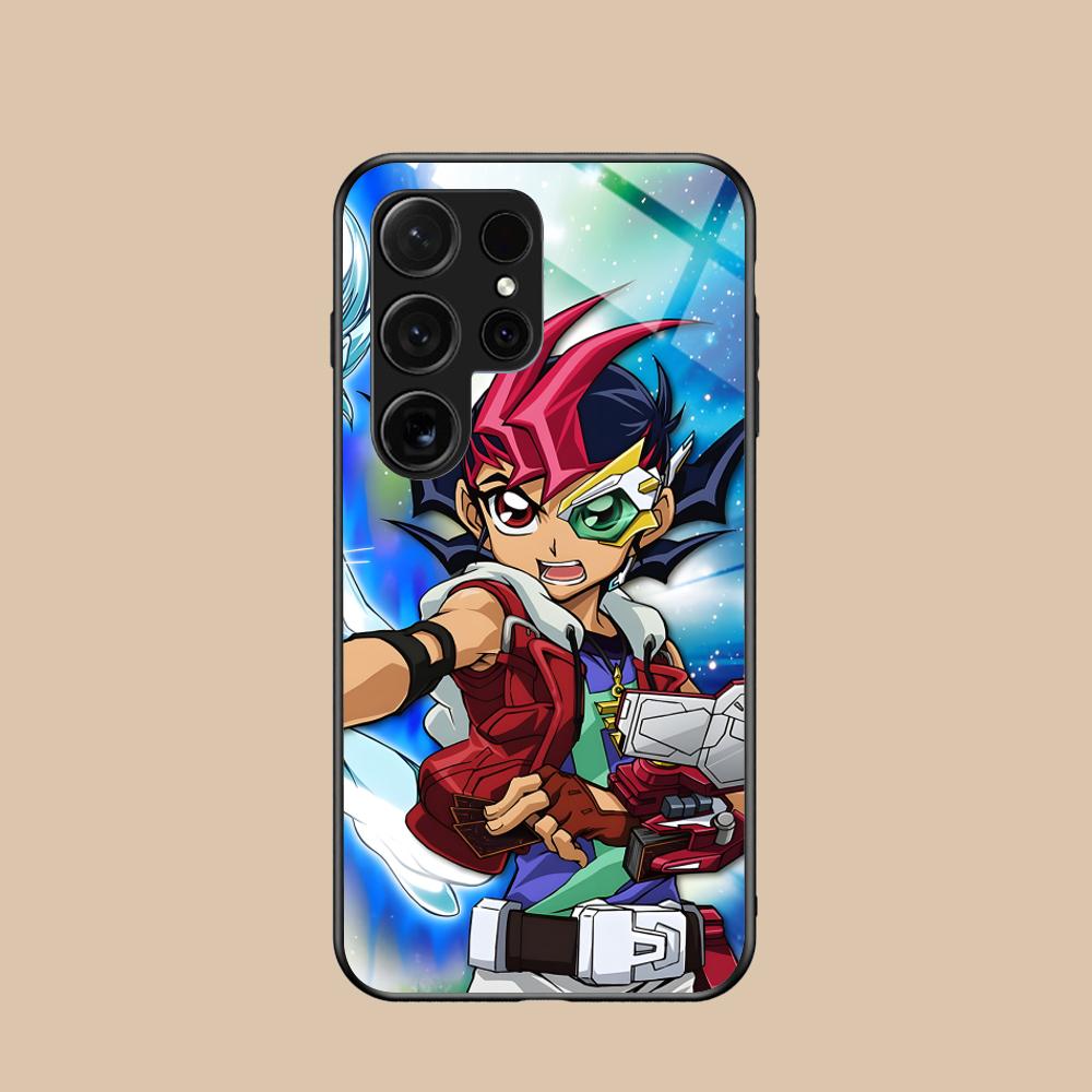 Yugioh Yuma Tsukumo Mobile Phone Case for Samsung Galaxy A56 55 54 53 52 51 36 35 34 23 16 15 5G Glass Colorful Cover Luxury