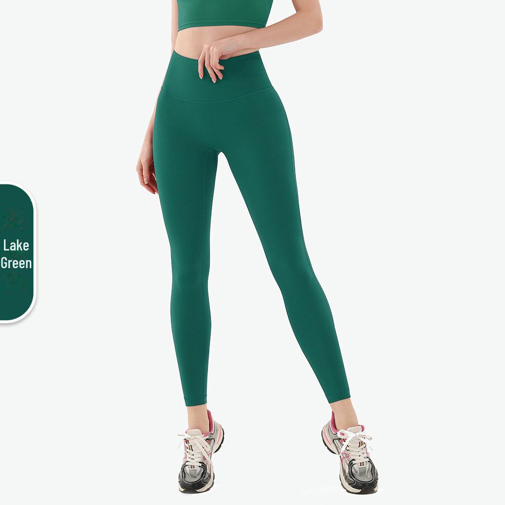 

Женские быстросохнущие штаны для йоги персикового цвета с высокой талией - T-Line Free Large