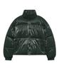 Ironyporno Whiteline 86-Iro339 Essential Glossy High-Neck Short Padded Jacket Green