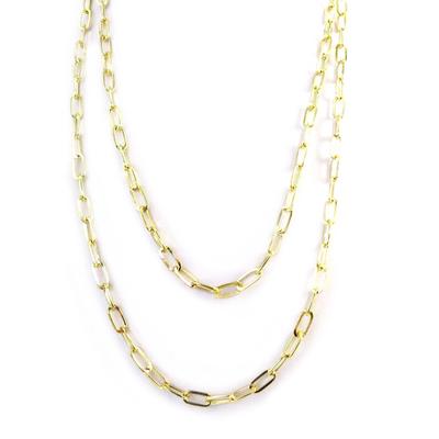 [L9682] – Goldene Designer-Halskette „Choreography“.