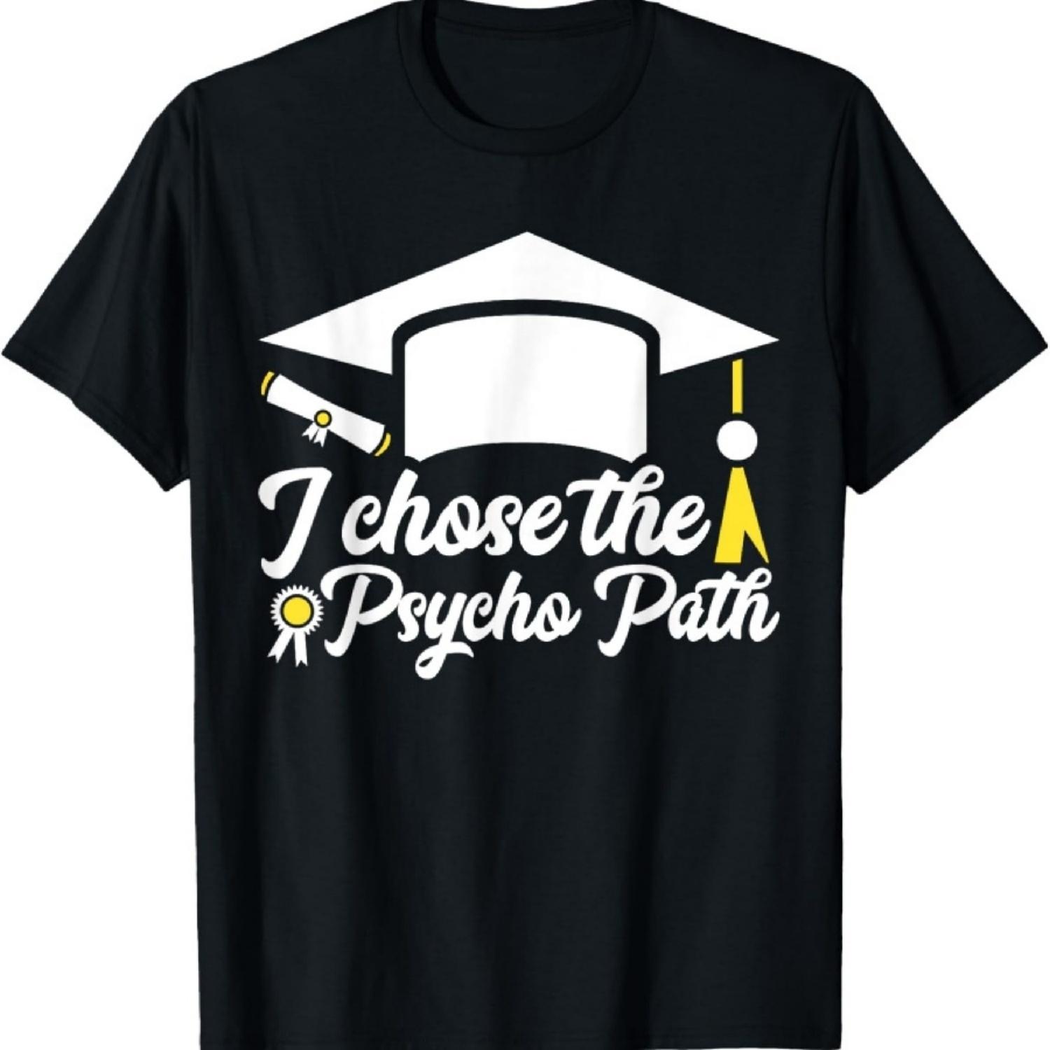 Смешная футболка для выпускника-психолога Я выбрал психо-путь S