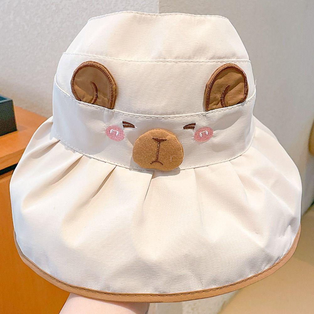 Quick-dry Summer Kid Sunhat Korean Style Children's Empty Top Cap Girls