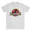 No Internet Park T-Shirt for Men Hipster Pure Cotton Tees O Neck Short Sleeve T Shirts Gift Idea Clothes