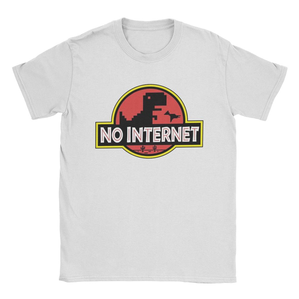 No Internet Park T-Shirt for Men Hipster Pure Cotton Tees O Neck Short Sleeve T Shirts Gift Idea Clothes
