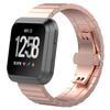 23mm Stainless Steel Butterfly Buckle Watch Strap Replacement for Fitbit Versa