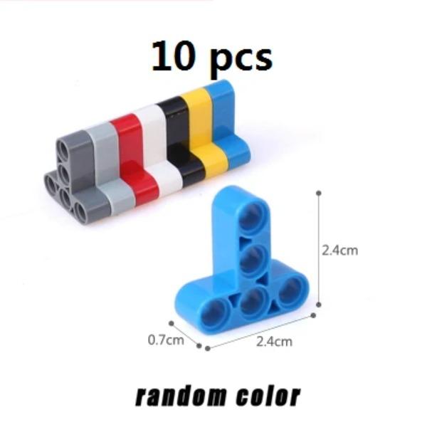 MOC High-tech Beam Thick Series L-shape and Bent Beam DIY Building Blocks Bricks Compatible with Lego High-tech Educational Toy