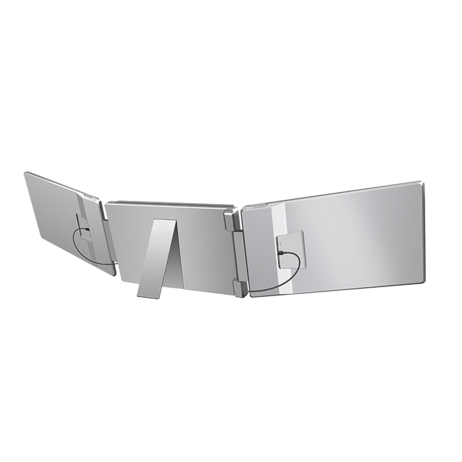 

16 Расширитель экрана ноутбука 1200P FHD Портативный тройной монитор для ноутбука 12-18,5 Складной монитор серый