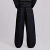 LUXEON American-style Street Letter Printed Jeans, Straight-leg Trendy Brand Loose Denim Pants