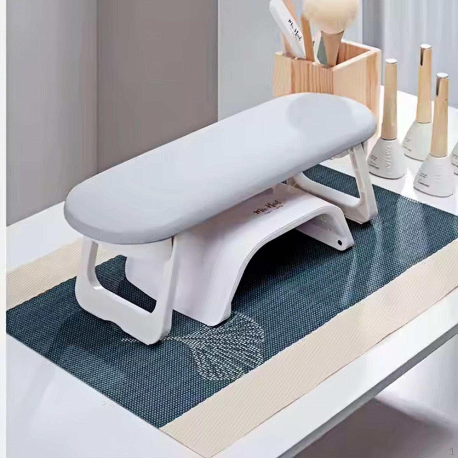 

Nail Arm Rest Armrest,Manicure Tool,Foldable,Salon Use Anti Slip Professional Nails Cushion Hand серый