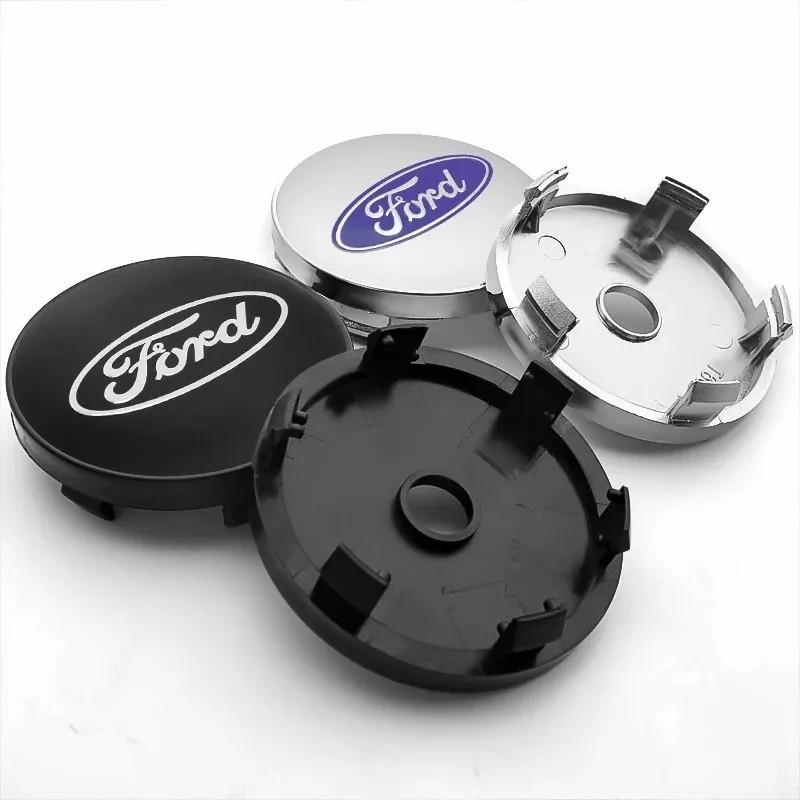 4pc 56+60mm Car Wheel Center Hub Cap Badge Emblem Decal Wheel Sticker For Ford Focus MK2 Fiesta Ranger Mondeo Escort Falcon Flex