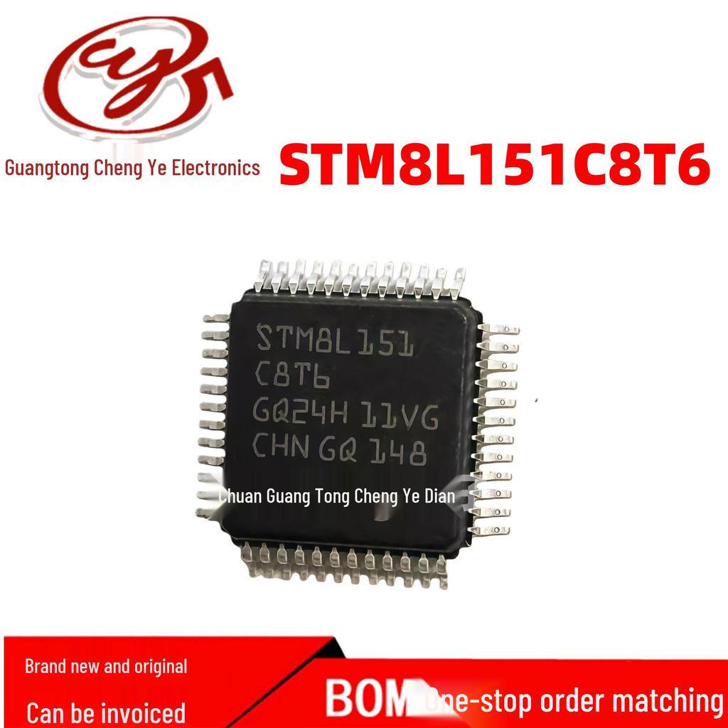 STM32L151C8T6 Microcontroller Chip - 32-bit LQFP-48, Brand New