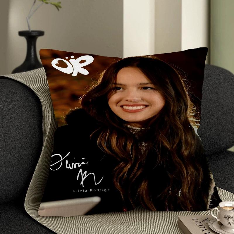 Olivia Rodrigo Pillow Anime Pillow Sofa Bed Head Pillow Cover Cushion Cover 45x45 Cm Fashion