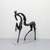 Creative Aluminum Metal Horse Sculpture Ornaments Crafts Home Living Room Statue Accessories Study Office Figurines Decoration
