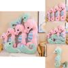 Colorful Seahorse Plush Toy Large Stuffed Animal Doll For Bedtime Cuddles And Leg Support Pillow