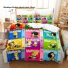 2D Mafalda Bedding Set Single Twin Full Queen King Size Bed Set Kids Bedroom Duvetcover Sets Anime Mafalda Bed