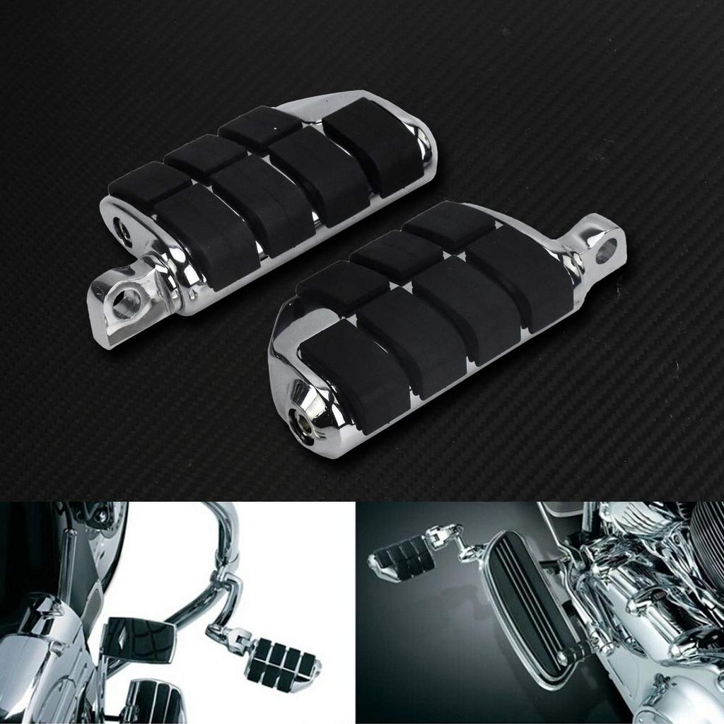 HDBUBALUS Motorcycle Universal 1.3 inches (32 mm) Highway Foot Peg Pedal Long Type for Harley Suzuki Kawasaki BMW