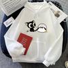 Luo Xiao Hei Cat Anime Printing Hoodies LuoXiaoHei Manga Cartoon Sweatshirts Kawaii Girls Women Clothing