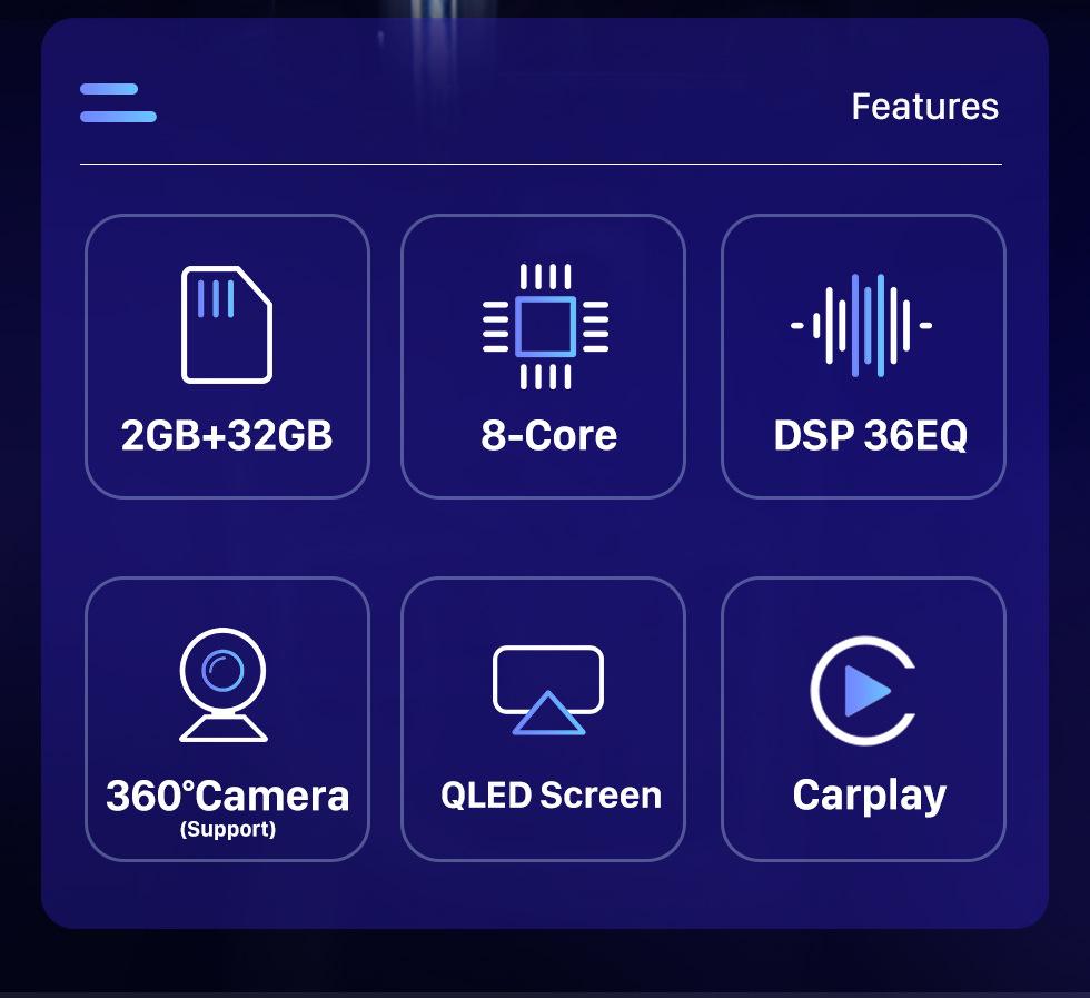 Compatible with 2008-2012 Ford Mustang/F150: Android GPS, WiFi, Bluetooth, CarPlay Navigation System.