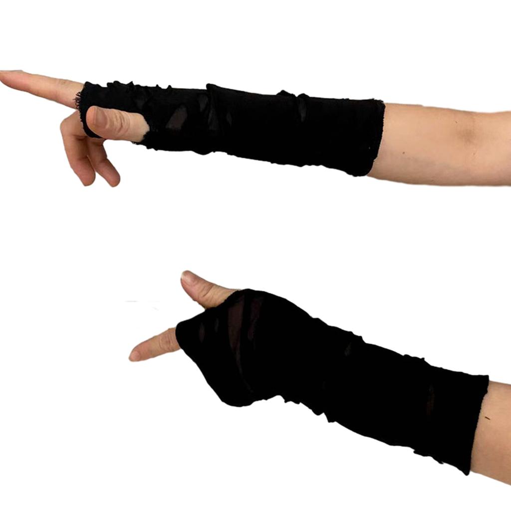 Girls Gothic Gloves Distressed Gloves Accessories For Fingerless Gloves Distressed Sleeve Gothic for Teens