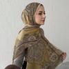 Gradient Chiffon Scarf Lightweight Breathable Wrap Shawl Women UV Protection Head Cover