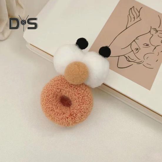 5/10 ks Gumičky do vlasů Velké oči Kreslený tvar Čelenka Cukrová barva Kroužek do vlasů Gumičky do vlasů s dvojitou kuličkou Vysoce elastické Gumičky do vlasů