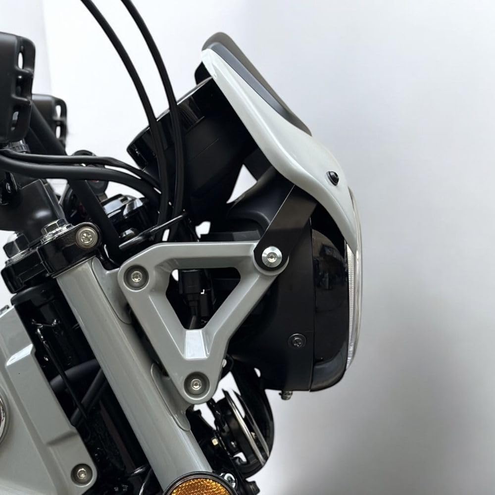 Diabolus by Windshield for Honda Hunter Cub CT125 Color Windscreen Custom Parts K-SPEED - Two-Tone - (New Beige)