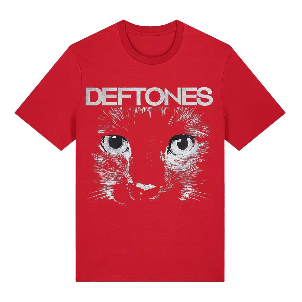 Summer Fashion Trendy Tee Unisex Vintage Top Sphynx T-shirt Deftones Band Tshirt Cottoon Casual Tshirts Hip Hop Streetwear Oversized Tshirt