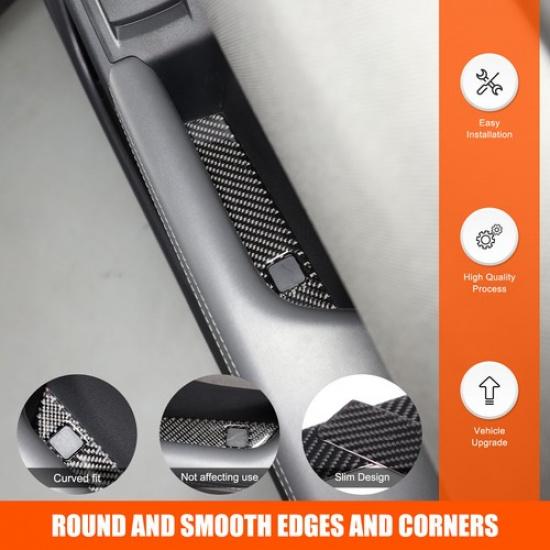 Soft Carbon fiber Interior Armrest Slot trim sticker for Subaru Crosstrek 2024+