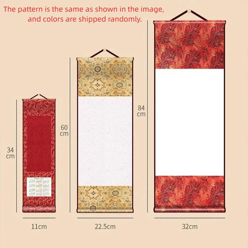 Painting Drawing Paper Blank Hanging Blank Scroll Calligraphy Paintings Mounting Scroll  Buddhists