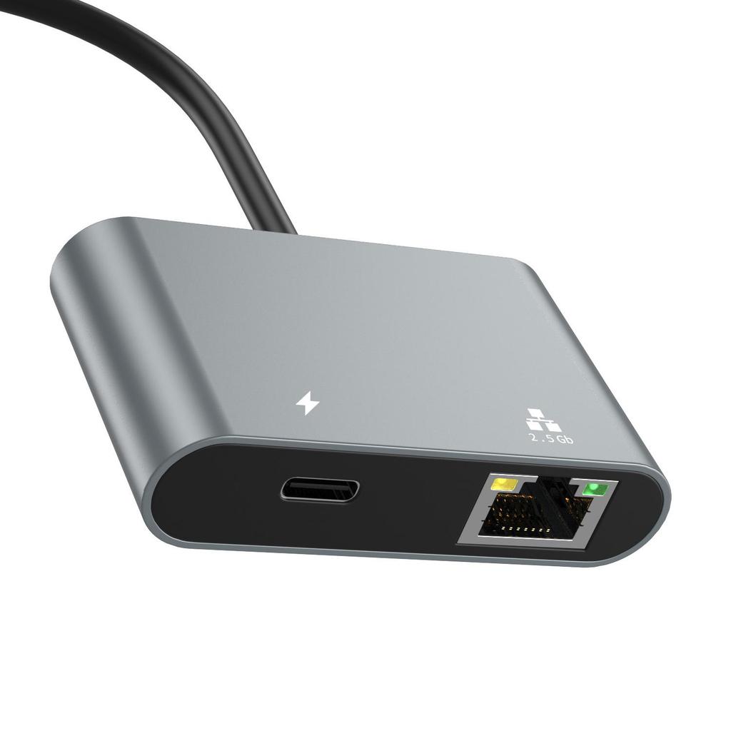 USB-C to 2.5G Ethernet Adapter with 100W PD Charging Dock