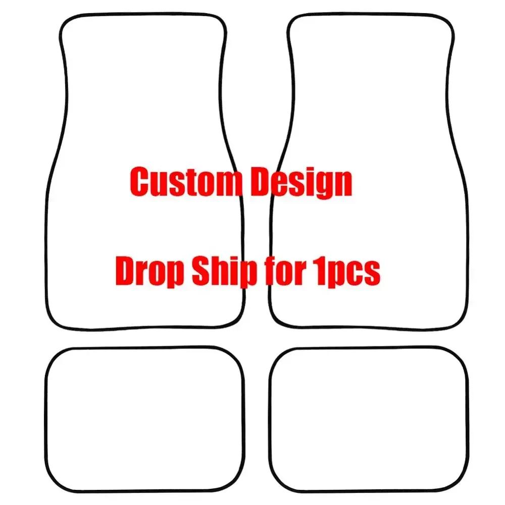 The Great Wave Off Kanagawa Car Floor Mats Carpet Anti-Slip Universal Mat Pack of 4 Auto Accessiores for Car SUV Van