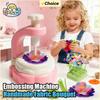 DIY Embossing Machine Handmade Fabric Bouquet Girls Toys Interactive Educational Craft Set for Kids