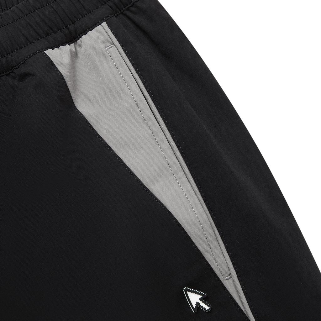 Li Ning X LPL Collaboration Simple Straight Leg Versatile Color Block Letter Comfortable Mid Waist Casual Pants Men bottoms Black AYKV337-2