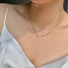 New 925 Silver Necklace for Women 18K Gold Double Layer Zircon Star Pendant Necklace Delicate Chain Charm Elegant Fine Jewelry