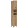 Bathroom Cabinet with Open Shelf ZWOLLE Artisan Oak