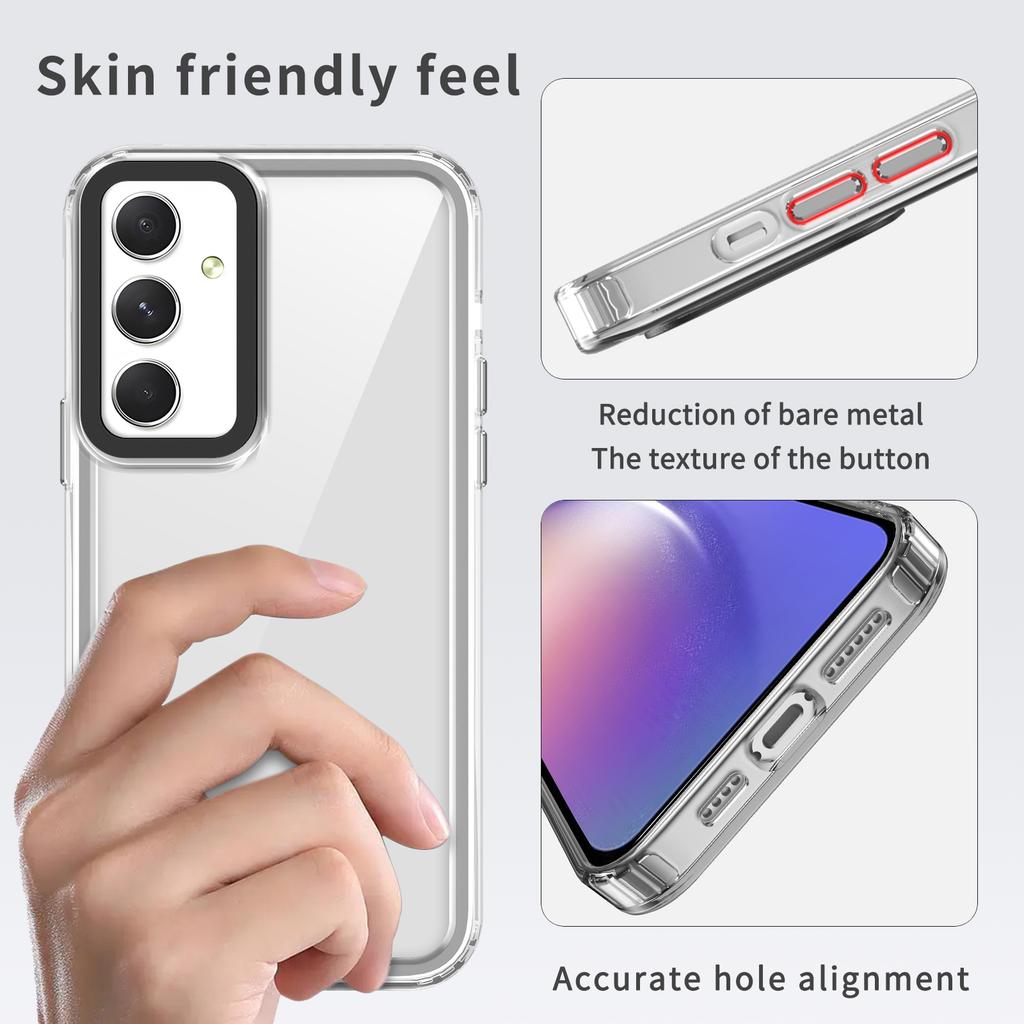 For Samsung Galaxy A54 5G Clear Cases Anti-Drop PC+TPU Phone Case