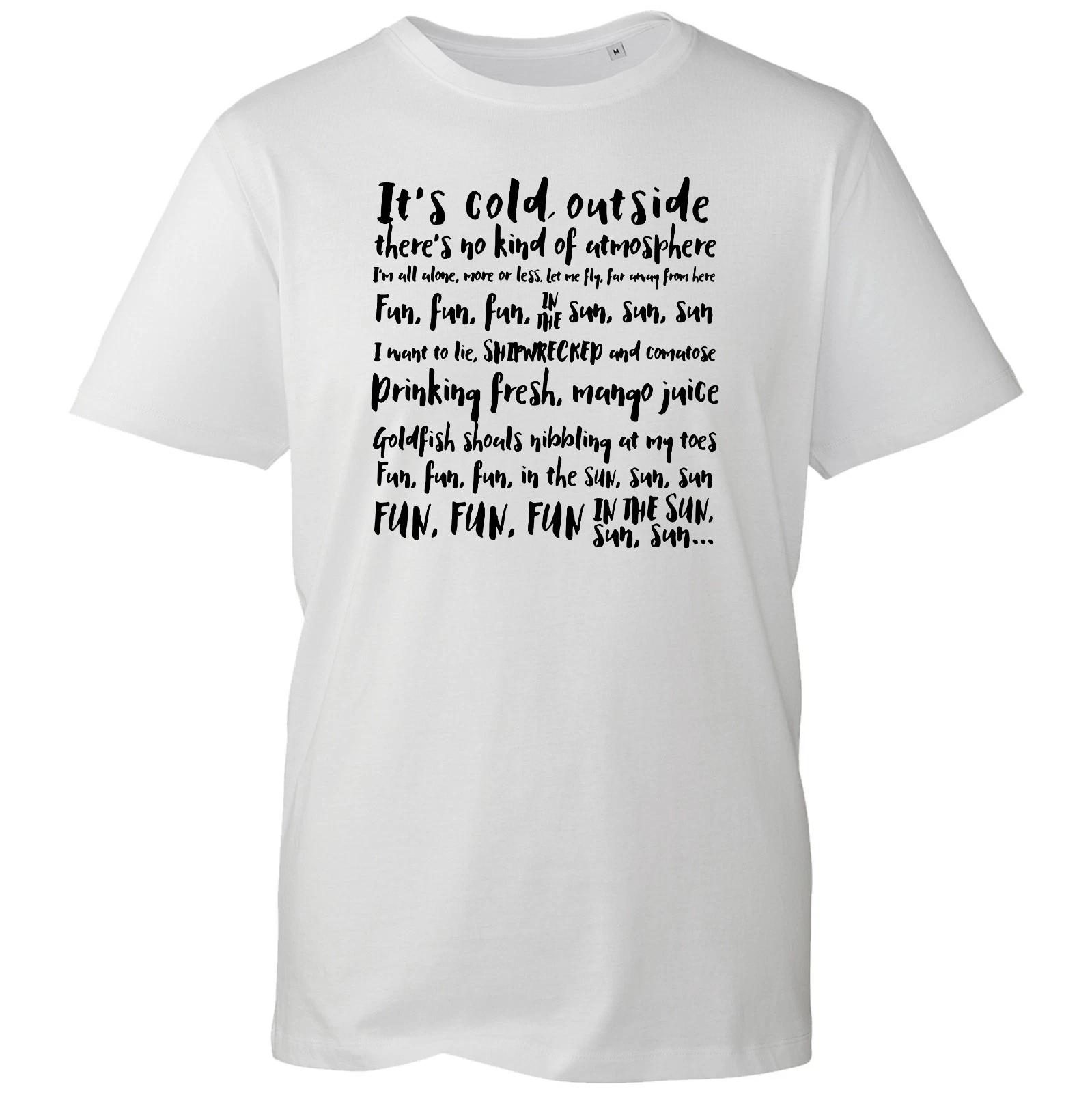 Red Dwarf It s Cold Outside Lyrics Inspired T-Shirt Cult Sci-Fi Theme Song Tee 4XL