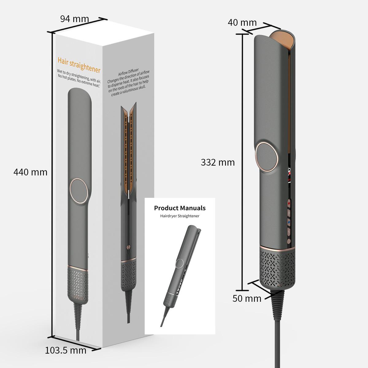 

High Speed Hair Dryer with 2-in-1 Straight Hair Clip EU серый