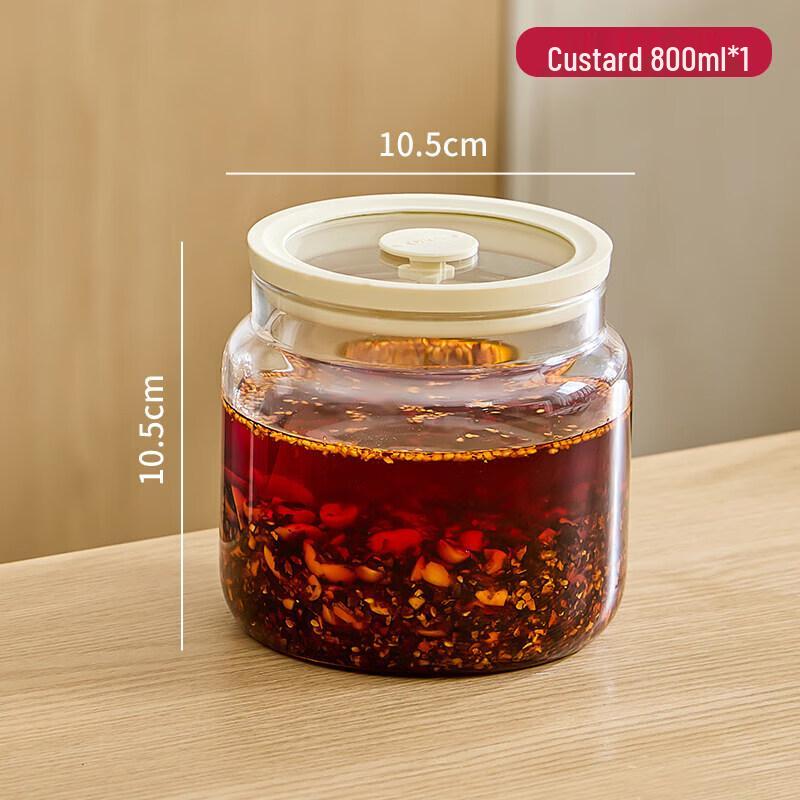 Heat-Resistant Glass Storage Jar with Lid