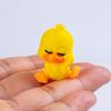 3D-gedruckte kleine gelbe Enten, niedliche gelbe Entenfigur für Schreibtischdekoration, Enten-Miniaturfiguren für Mikrolandschaften, lustige Geschenkideen