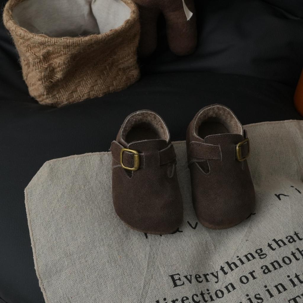 XSHX Retro "thick Velvet Birken" Australian Children's Birken Small Leather Shoes Spring and Autumn Men's and Women's Velvet 248017