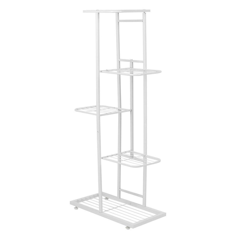 Indoor 5 Layer Flower Plant Stand Pots Display Shelf Rack Holder for Garden Balcony DecorationWhite