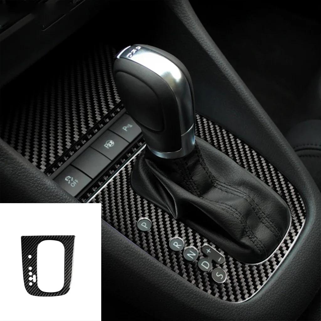 For Volkswagen Golf 6 Gti R MK6 2008-2012 Carbon Fiber Interior Auto Gear Shift Panel Cover Frame Trim Sticker Car Accessories