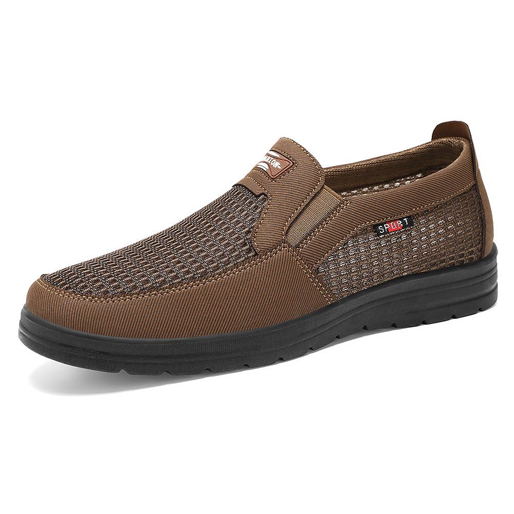 Casual Single Shoes Men's 2025 Autumn New Men's Shoes One Pedal Breathable and Comfortable Shallow Mouth Dad Shoes Old Beijing Cloth Shoes